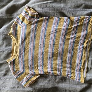 Striped Yellow Women's Top
